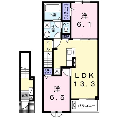 エレガンス　ハネカ 203【管理NO：1-027172901-02030】 ★家具家電は申し込み後に搬入しますの物件画像