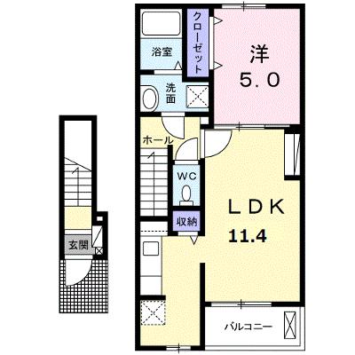 ルナ　ヒルズ 203【管理NO：1-025030201-02030】 ★家具家電は申し込み後に搬入しますの物件画像