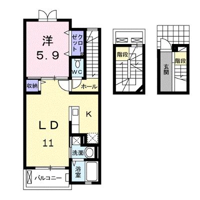 ウィンドミル　ヤマト 306【管理NO：1-018109401-03050】 ★家具家電は申し込み後に搬入しますの物件画像
