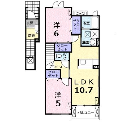 アルバⅡ 201【管理NO：1-015753602-02010】 ★家具家電は申し込み後に搬入します 2026年08月中旬入居可能の物件画像