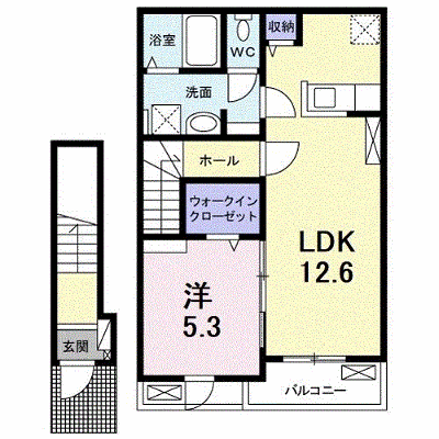 メゾン　リアン 204【管理NO：1-028314701-02040】 ★家具家電は申し込み後に搬入します★ ★2026年09月上旬入居可能★の物件画像