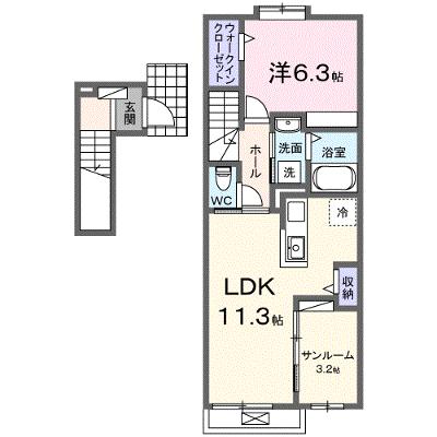 ファインビレＡ 204【管理NO：1-028231001-02040】 ★家具家電は申し込み後に搬入します 2026年09月中旬入居可能の物件画像