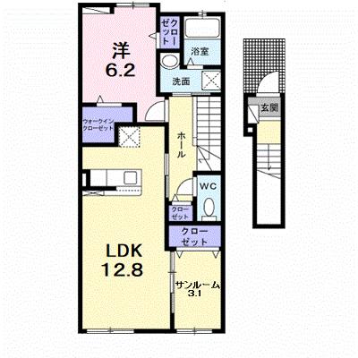 アメニティ３号館 203【管理NO：1-026945101-02030】 ★家具家電は申し込み後に搬入しますの物件画像