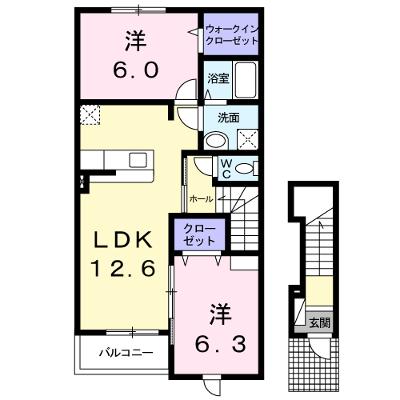 クラール・ブリーゼ 201【管理NO：1-018048001-02010】 ★家具家電は申し込み後に搬入します 2026年08月中旬入居可能の物件画像