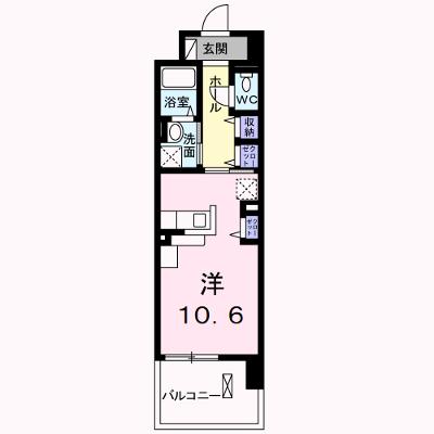 フェリス 407【管理NO：1-017901201-04060】 ★家具家電は申し込み後に搬入しますの物件画像