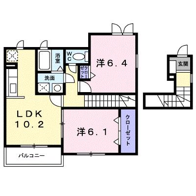 ラピュタＡ 201【管理NO：1-014898201-02010】 ★家具家電は申し込み後に搬入しますの物件画像