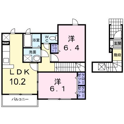 イーハトーヴ　勝根Ａ棟 202【管理NO：1-014570401-02020】 ★家具家電は申し込み後に搬入します★の物件画像