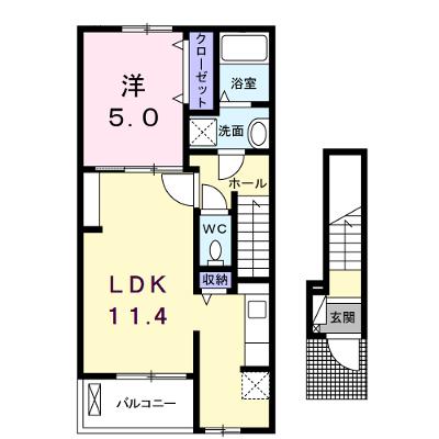 ユーアイ・ハイツ池田Ⅱ 203【管理NO：1-020423101-02030】 ★家具家電は申し込み後に搬入します 2026年08月中旬入居可能の物件画像
