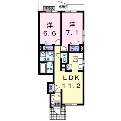 デスパシオ　ブリッサ 105【管理NO：1-017161901-01040】 ★家具家電は申し込み後に搬入しますの物件画像