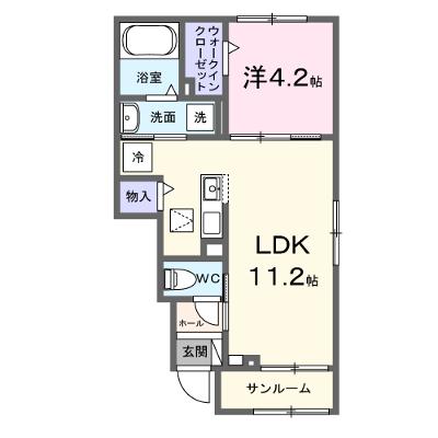 フランアンジュ 104【管理NO：1-028631601-01040】 ★家具家電は申し込み後に搬入します 2026年08月下旬入居可能の物件画像