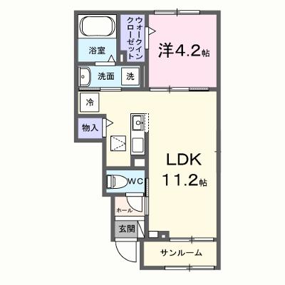 フランアンジュ 103【管理NO：1-028631601-01030】 ★家具家電は申し込み後に搬入します 2026年08月下旬入居可能の物件画像
