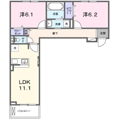 プラシードセレノカーサⅣ 207【管理NO：1-026907402-02060】 ★家具家電は申し込み後に搬入します 2026年08月中旬入居可能の物件画像