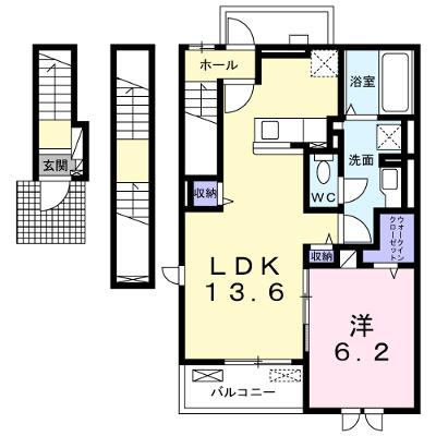 リエート　柳田 301【管理NO：1-025132401-03010】 ★家具家電は申し込み後に搬入しますの物件画像