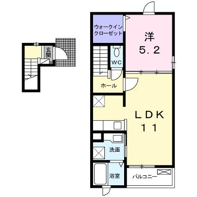 シャルマント・メゾン 201【管理NO：1-023792001-02010】 ★家具家電は申し込み後に搬入します 2026年08月上旬入居可能の物件画像
