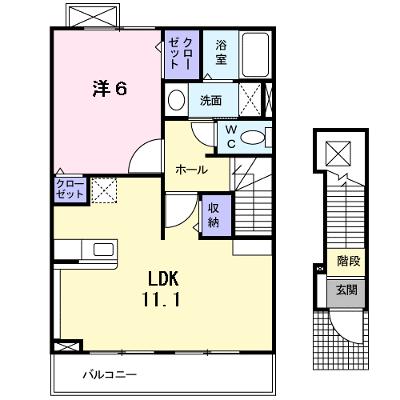 メゾン・フローラ 202【管理NO：1-014875401-02020】 ★家具家電は申し込み後に搬入します 2026年08月中旬入居可能の物件画像