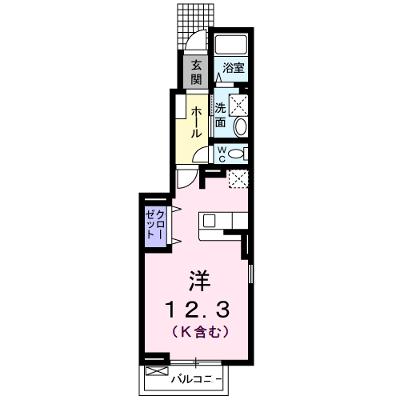 ポンテリブロＫ・Ⅱ 101【管理NO：1-014709501-01010】 ★家具家電は申し込み後に搬入しますの物件画像