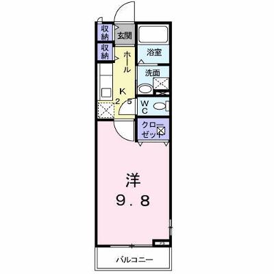 サテンドール　セレーネ 201【管理NO：1-014836001-02010】 ★家具家電は申し込み後に搬入しますの物件画像