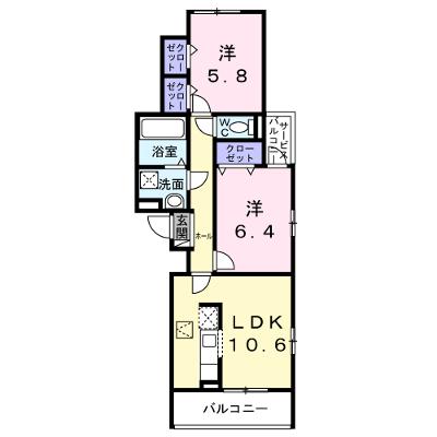 ユニゾン安満　Ｂ棟 102【管理NO：1-028123902-01020】 ★家具家電は申し込み後に搬入します★の物件画像