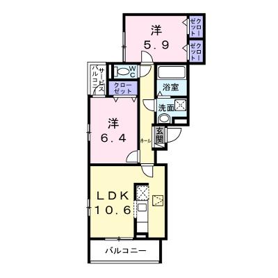ユニゾン安満　Ｂ棟 101【管理NO：1-028123902-01010】 ★家具家電は申し込み後に搬入します 2026年07月下旬入居可能の物件画像