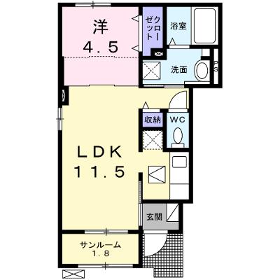 サンシャイン 101【管理NO：1-027017201-01010】 ★家具家電は申し込み後に搬入しますの物件画像