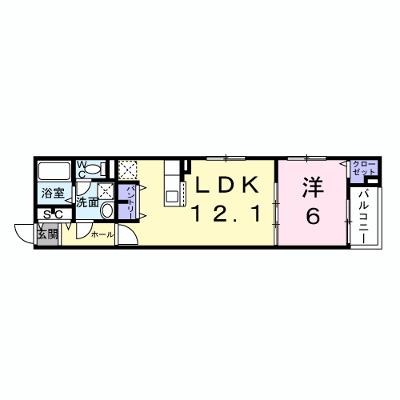 Ｌｅ・Ｃａｄｒｅ 302【管理NO：1-026237201-03020】 ★家具家電は申し込み後に搬入します 2026年09月下旬入居可能の物件画像