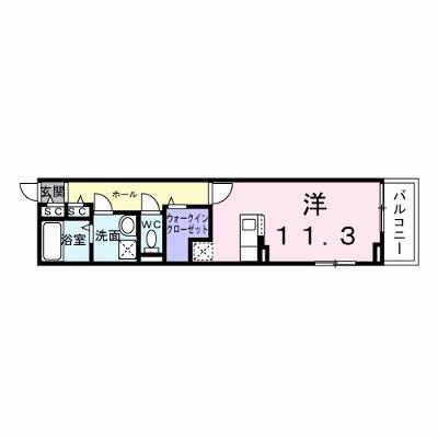 Ｌｅ・Ｃａｄｒｅ 205【管理NO：1-026237201-02040】 ★家具家電は申し込み後に搬入します★ ★2026年09月下旬入居可能★の物件画像