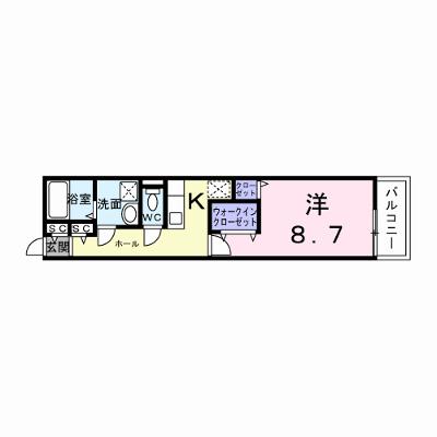 Ｌｅ・Ｃａｄｒｅ 203【管理NO：1-026237201-02030】 ★家具家電は申し込み後に搬入します 2026年09月下旬入居可能の物件画像