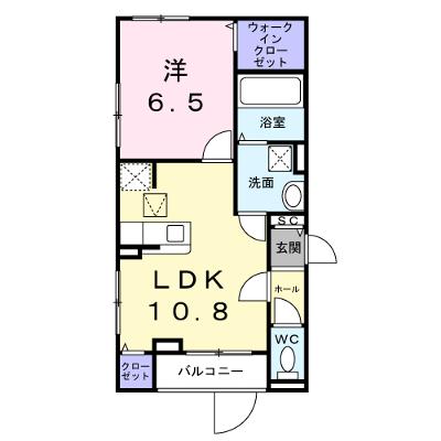 Ｌｅ・Ｃａｄｒｅ 101【管理NO：1-026237201-01010】 ★家具家電は申し込み後に搬入します★ ★2026年09月下旬入居可能★の物件画像