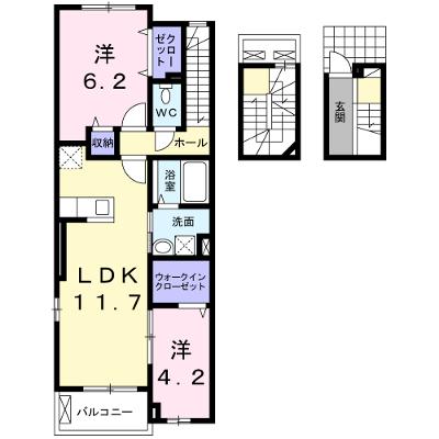 ザ　ネクストステージ　パートⅢ 302【管理NO：1-019068501-03020】 ★家具家電は申し込み後に搬入します 2026年07月上旬入居可能の物件画像