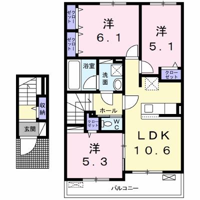 アット横小路 206【管理NO：1-027701801-02050】 ★家具家電は申し込み後に搬入しますの物件画像