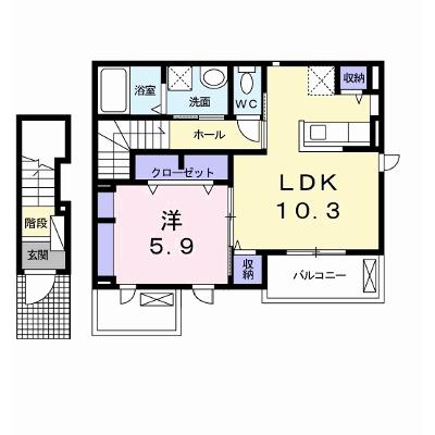 セレスコート花園 203【管理NO：1-020764201-02030】 ★家具家電は申し込み後に搬入しますの物件画像
