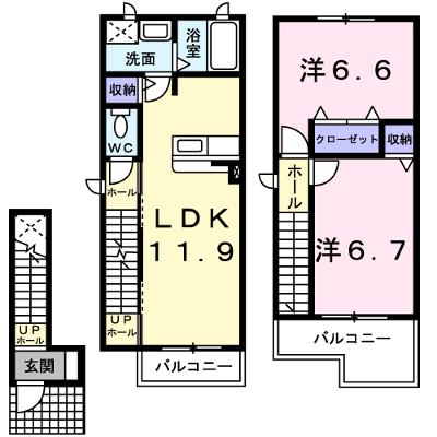メゾン花園Ⅱ 201【管理NO：1-017063701-02010】 ★家具家電は申し込み後に搬入します 2026年08月中旬入居可能の物件画像