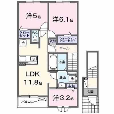アゼリアⅡ 202【管理NO：1-027940902-02020】 ★家具家電は申し込み後に搬入しますの物件画像