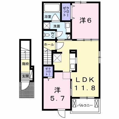 ファミール　レイ 205【管理NO：1-021107401-02040】 ★家具家電は申し込み後に搬入しますの物件画像
