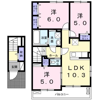 ラウレア 206【管理NO：1-025380801-02050】 ★家具家電は申し込み後に搬入します 2026年07月下旬入居可能の物件画像