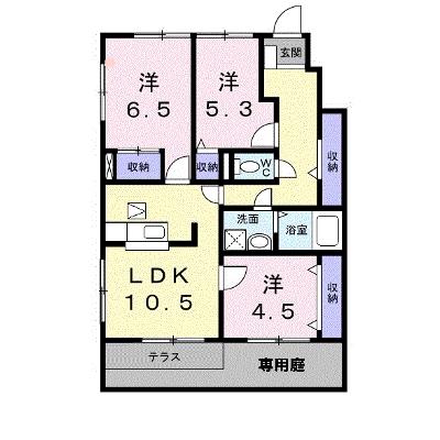シャン・ド・フルール 107【管理NO：1-007895801-01060】 ★家具家電は申し込み後に搬入しますの物件画像
