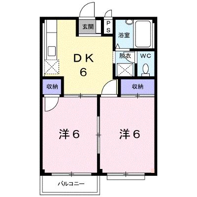 ニューハイツ茂手木 203【管理NO：1-002158401-02030】 ★家具家電は申し込み後に搬入します★の物件画像