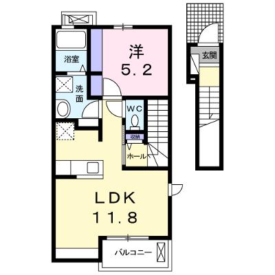 エアリー　ヒル原町 201【管理NO：1-021385301-02010】 ★家具家電は申し込み後に搬入しますの物件画像