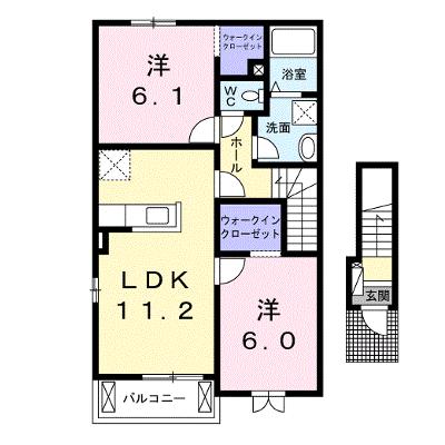 フレ　フュチュール 201【管理NO：1-019802001-02010】 ★家具家電は申し込み後に搬入しますの物件画像