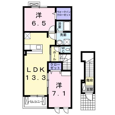 カルム　エレガンス 203【管理NO：1-018713401-02030】 ★家具家電は申し込み後に搬入します★の物件画像