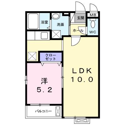 フルー　リール 206【管理NO：1-018171401-02050】 ★家具家電は申し込み後に搬入しますの物件画像