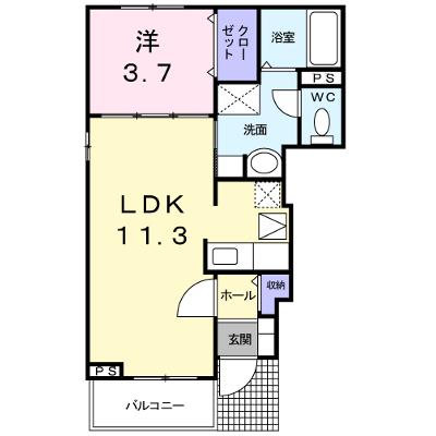 メゾン　ジャスティスＡ 101【管理NO：1-016171901-01010】 ★家具家電は申し込み後に搬入しますの物件画像