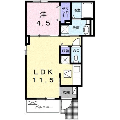 プロムナード箕形 101【管理NO：1-027596701-01010】 ★家具家電は申し込み後に搬入します 2026年08月下旬入居可能の物件画像