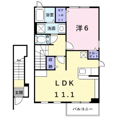 デイジー 202【管理NO：1-017276201-02020】 ★家具家電は申し込み後に搬入します★の物件画像