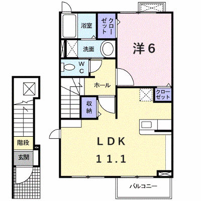 デイジー 201【管理NO：1-017276201-02010】 ★家具家電は申し込み後に搬入します★の物件画像