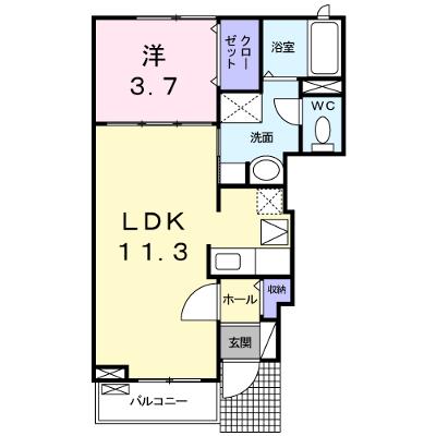 オリーブガーデン 102【管理NO：1-016832301-01020】 ★家具家電は申し込み後に搬入しますの物件画像
