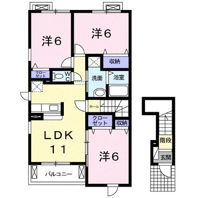 ブリーゼⅡ 201【管理NO：1-016559202-02010】 ★家具家電は申し込み後に搬入します 2026年07月上旬入居可能の物件画像
