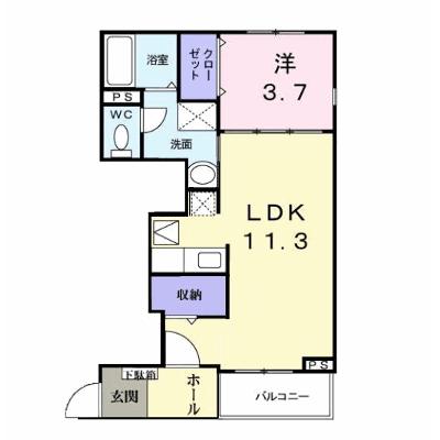 パーシモン 101【管理NO：1-014723401-01010】 ★家具家電は申し込み後に搬入します 2026年08月上旬入居可能の物件画像
