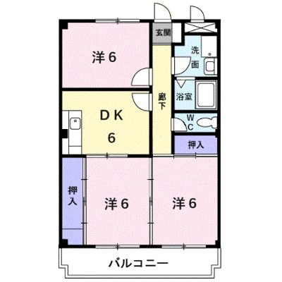 ハピネス坂口 302【管理NO：1-003657201-03020】 ★家具家電は申し込み後に搬入しますの物件画像