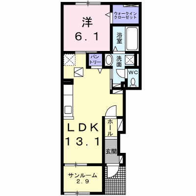 Ｒｏｓｅｓ 103【管理NO：1-028416401-01030】 ★家具家電は申し込み後に搬入します★の物件画像